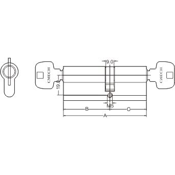 Double Sided Keyed Brass Cylinder1
