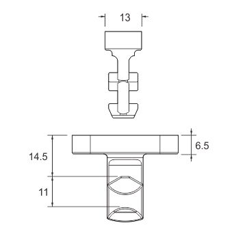 Vấu khóa nằm dưới V6 2 Lower Locking Keeper1