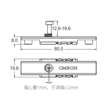 Offset Adjustable Central Lock Point
